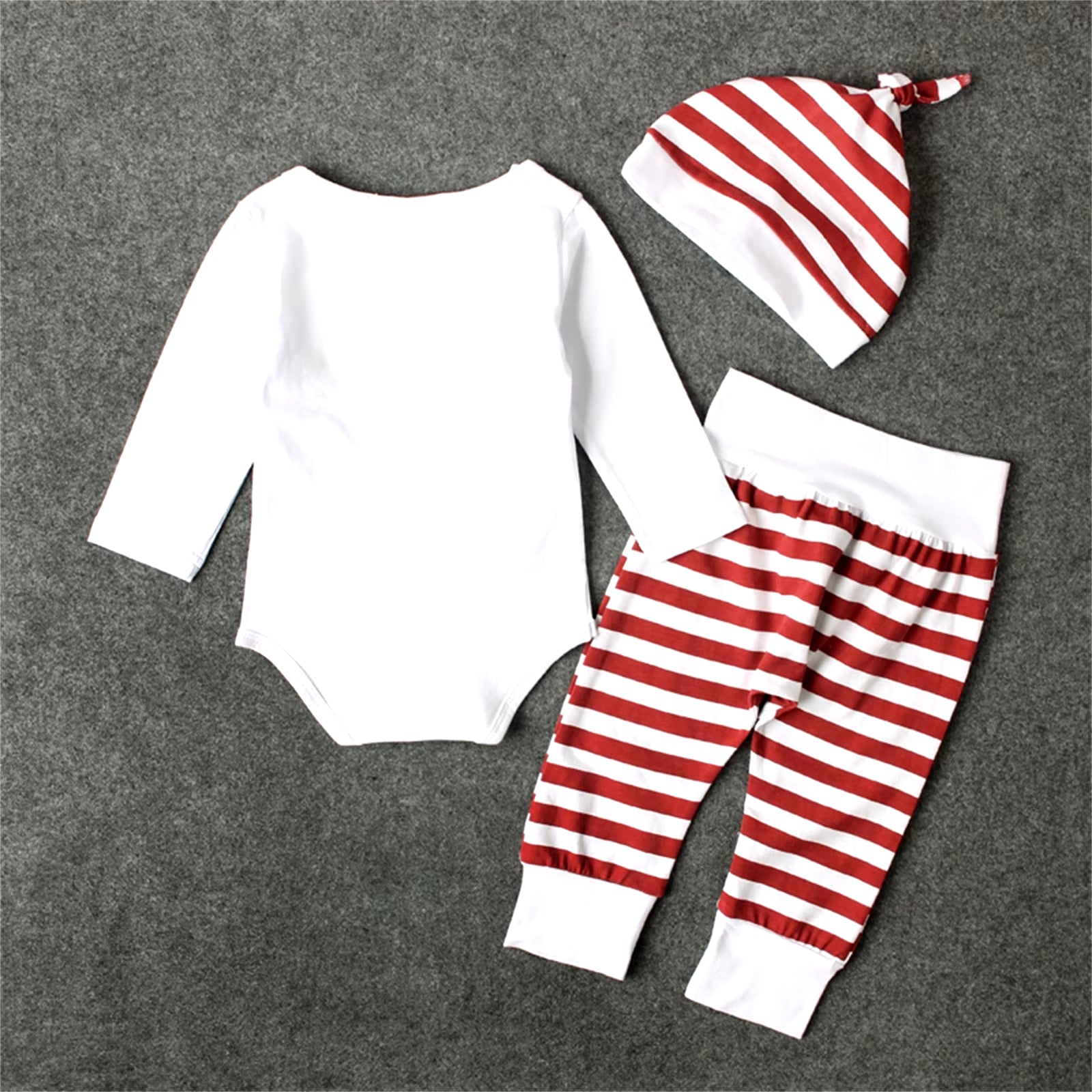 My First Christmas Baby Xmas Sets Infant Rompers Boys Girls Cute 2 Pieces Sleepwear with Hat 2024 Baby Xmas Party Outfits